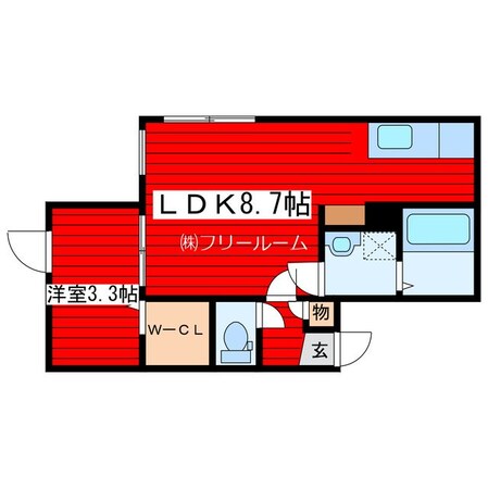 ティーズビレッジの物件間取画像